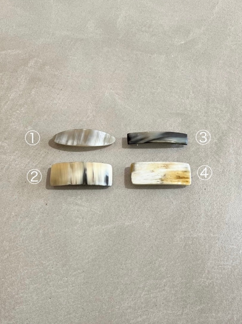 KOSTKAMM バレッタ Hairclip 水牛 6cm