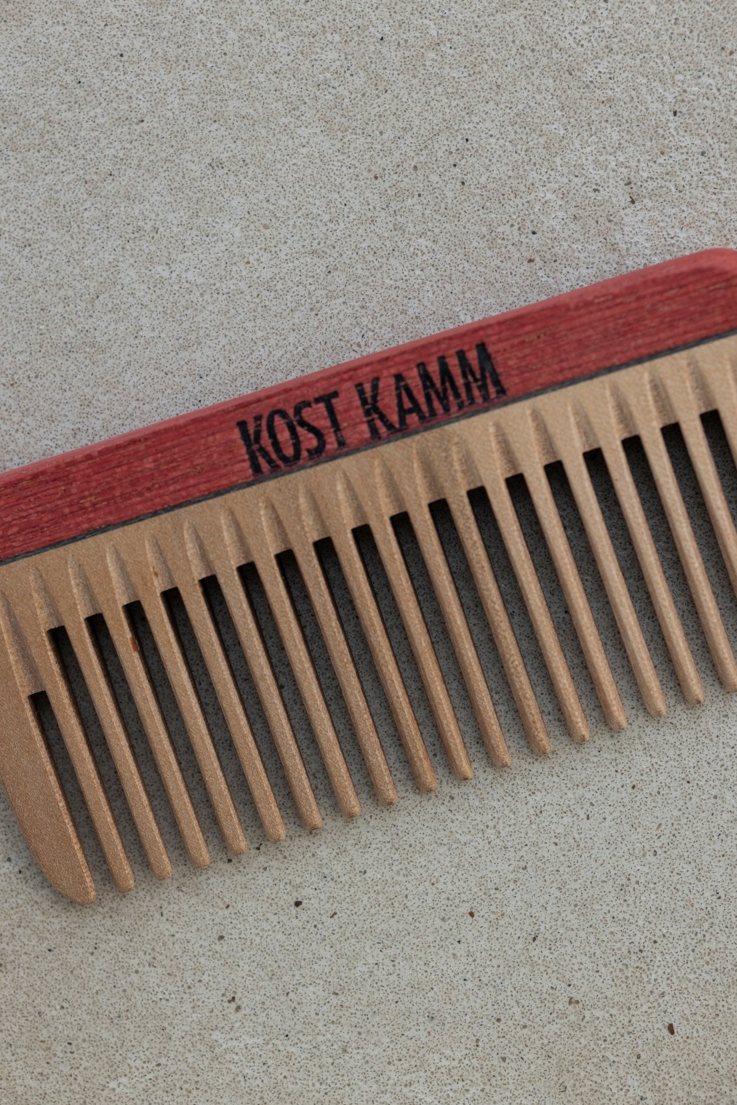 KOSTKAMM Mini pocket comb wood 8cm / Narrow