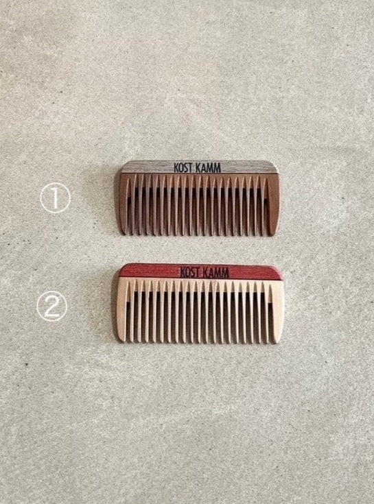 KOSTKAMM Mini pocket comb wood 8cm / Narrow