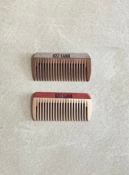 KOSTKAMM Mini pocket comb wood 8cm / Narrow